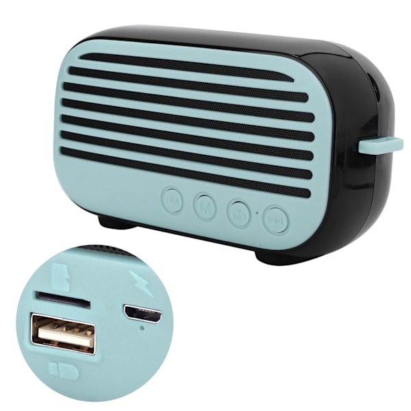 Utomhus trådlös Bluetooth-högtalare handhållen mikrofonsystem bärbar högtalarsats grön