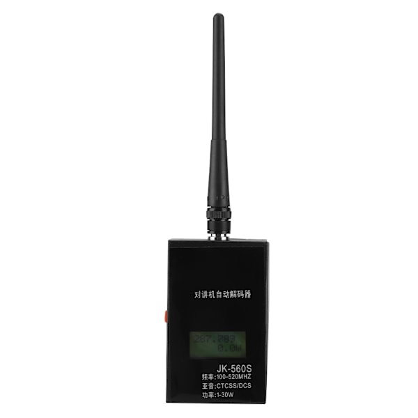 Frekvensteller JK560S for Baofeng Walkie Talkie Dekoder 1-30w 100-520MHz CTCSS/DCS Antenne