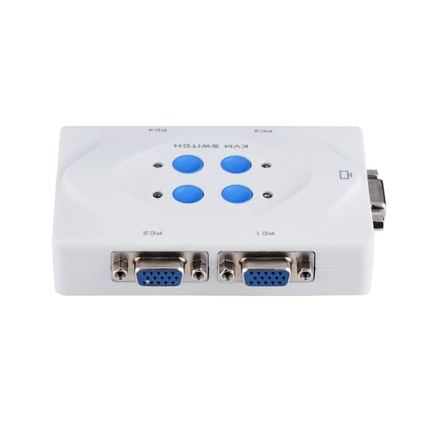 4 i 1 ut Smart USB 2.0 KVM-svitsjboks + VGA USB-kabler med skrivebordskontroll