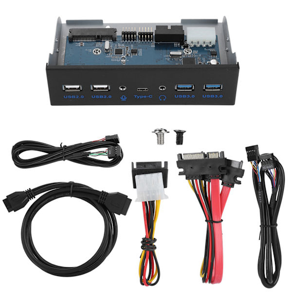 USB3.0 AUDIO Optisk Frontpanel 3.5 tommers USB3.0 2.0 Type c Mikrofon Audio