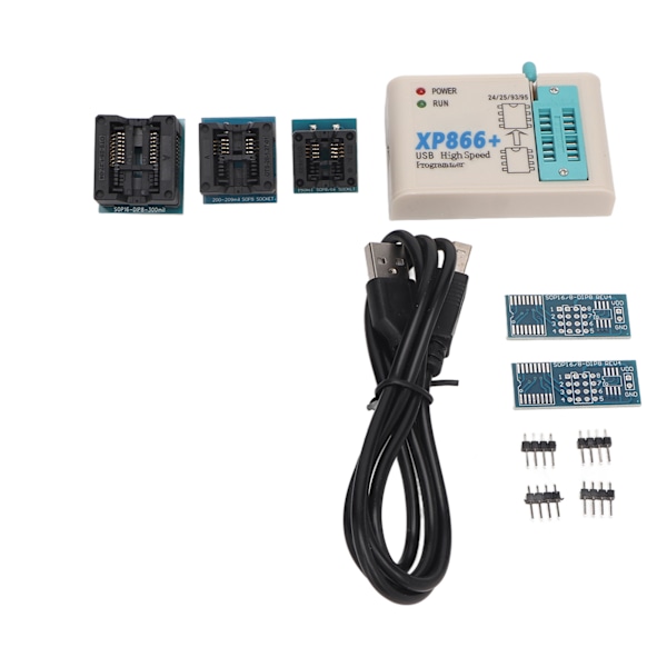 USB SPI-programmerare 5 testad bas med hög hastighet 24 25 93 Bios XP866-programmerare för minneschipsprogramvara