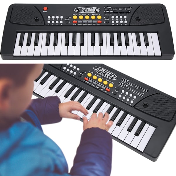 Børns elektroniske klaver 37 tangenter multifunktions keyboard musikinstrument tilbehør BF-430A2