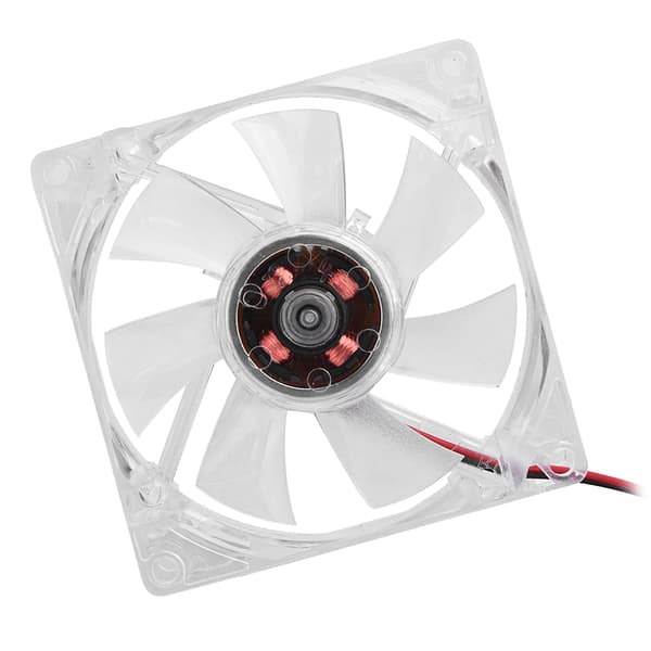 80mm LED-lys 12V 4Pin lydløs PC-kabinet køleventilator computerkøler blå