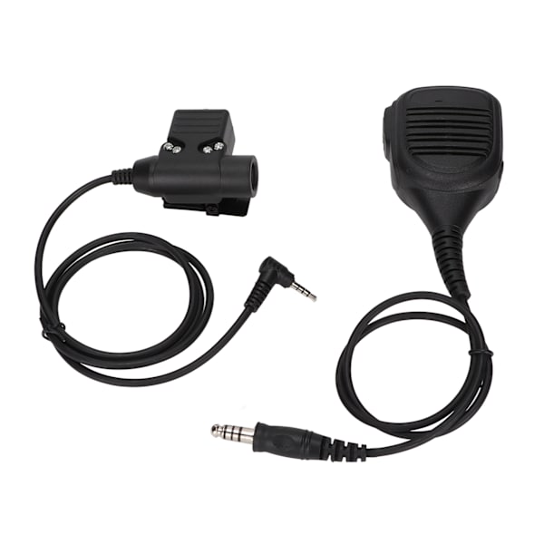 Handmikrofon U94 PTT 7,1 mm Hög hållfasthet axelmikrofon PU-ledning med klämma för Yaese VX3R