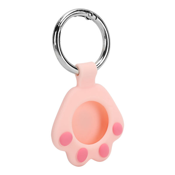 Cartoon Silikon Skyddsfodral Sleeve AntiScratch Protector Skal för IOS Locator(Rosa )