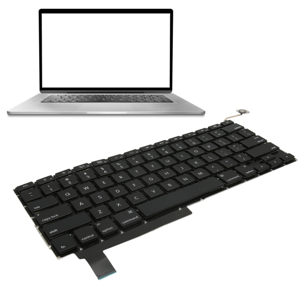 Laptop Keyboard Sturdy Durable Lightweight A1286 Keyboard Replacement for OS Laptop