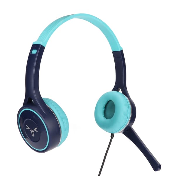 Barnehodetelefoner HD Stereo Sound Multifunksjonell USB-kablet headset for barn tenåringer gutter jenter