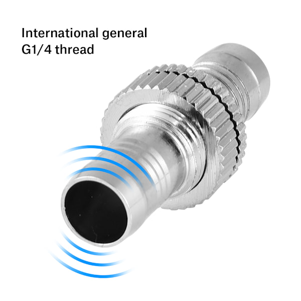 2 kpl G1/4 kierteinen suora letkun liitin vesijäähdytysjärjestelmälle, ulkohalkaisija 11 mm