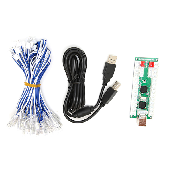 Arcade Controller Encoder Board Zoro Delay Encoder PCB Board Kit with USB Cable and Wires for Raspberry Pi