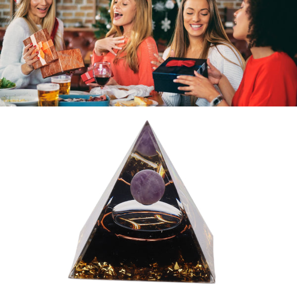 5 cm Orgonitpyramid för positiv energihelande Kristallpyramid Meditation Orgonitpyramid Chakra Zodiak Energigerator Tvillingarna Type 1