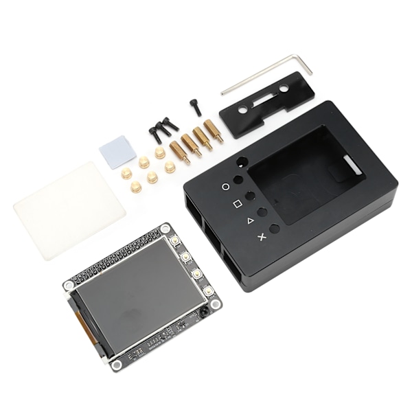 Aluminiumlegeringsskal til Raspberry Pi 4B/3B/2B+/A + 2,4 tommer 320x240 TFT LCD-skærm Computertilbehør