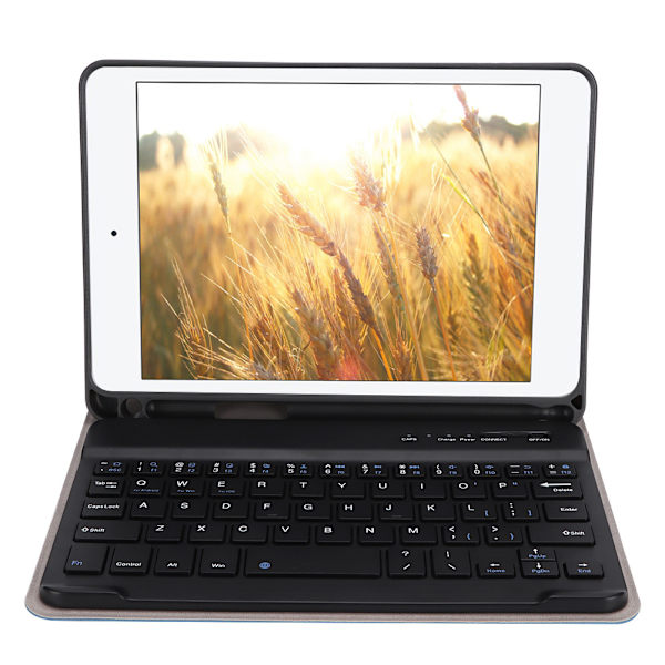 SK-M05 Skin Touch PU+TPU Lädertangentbordsskydd med pennhållare för ipad Mini4/5(2019) Blå