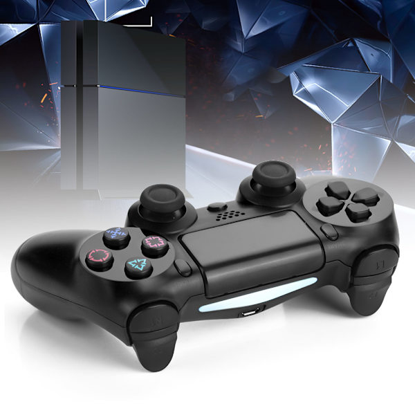 Multi-farvet trådløs Bluetooth Gamepad Game Controller Game Handle til PS4 (sort)
