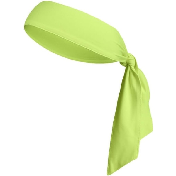 Hurtigtørkende sportspannebånd for kvinner og menn, fukttransporterende svettebånd, stretch pannebånd, hodebånd, skjerf, wrap, bandana Green