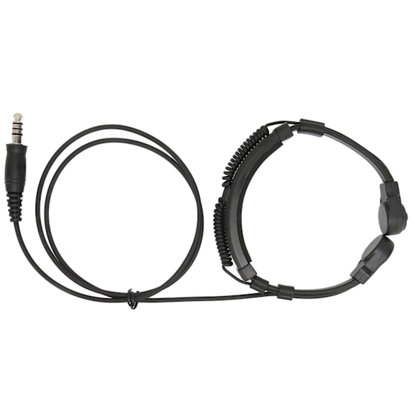 7,1 mm teleskopisk mikrofon för halsen med öronmussla U94 PTT, lämplig för Yaese VX3R, svart