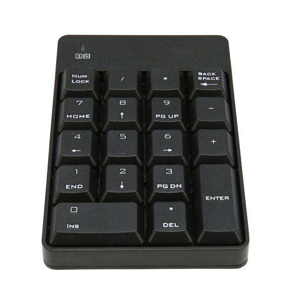 Numerisk tastatur SK 51AG 2.4G trådløst 18 taster Myktrykk USB-nummertastatur for hjemmearbeidskontor Svart