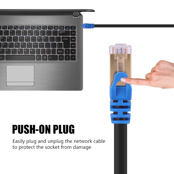 Cat7 Ethernet-kabel Nettverk Lan RJ45 Patch-kabel 10GB (20M)