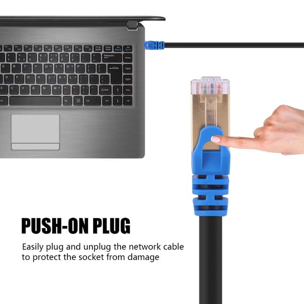 Cat7 Ethernet-kabel netværkskabel Lan RJ45 patchkabel 10GB (20M)