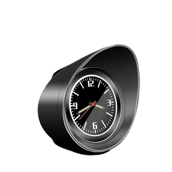 Et lille vandtæt ur til instrumentbrættet i bilen (sort)