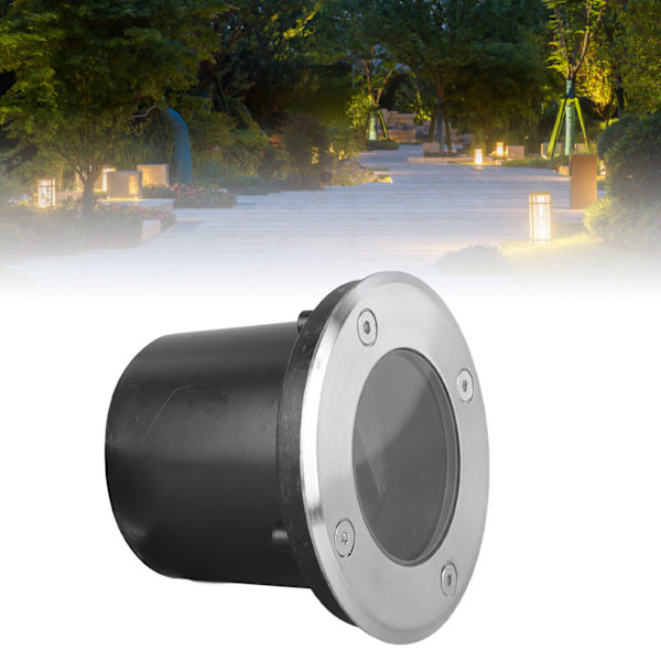 Utomhus nedgrävd lamphus LED vattentät rostfritt stål underjordisk ljusarmatur landskapsbelysning 100mm 3W