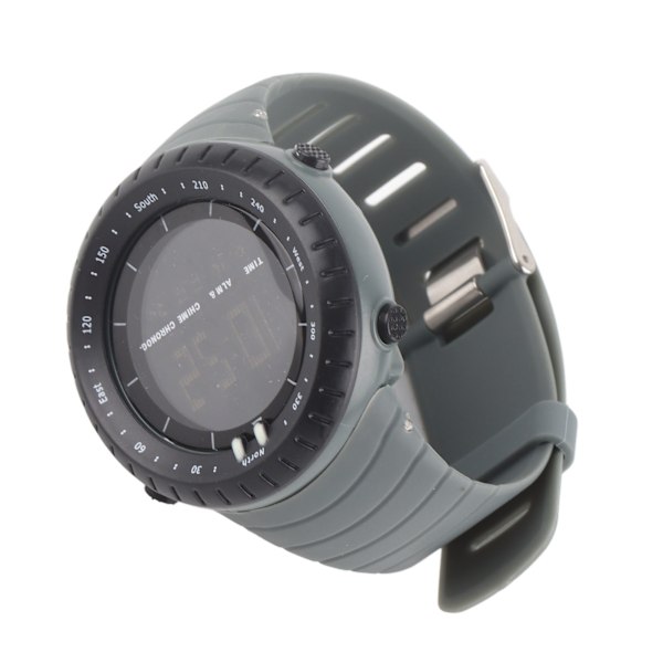 HZ500 Digital Elektronisk Klocka Multifunktionell Vattentät Armbandsur för Utomhussporter Daglig Användning Grå