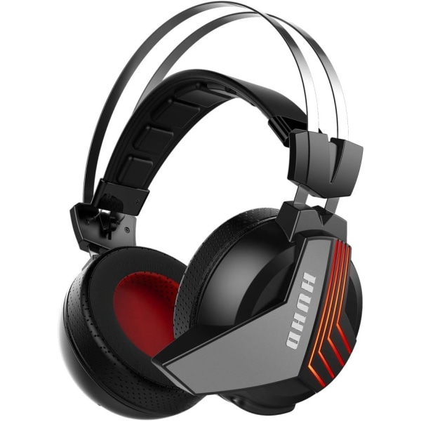 Trådløst gaming-headset til Xbox One og Xbox Series X/S - Xbox one trådløse gaming-hovedtelefoner med aftagelig mikrofon over øret, justerbart hovedbånd Black