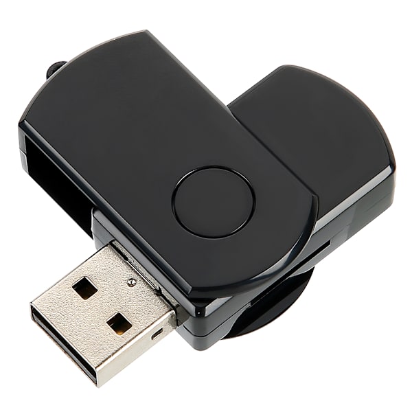 Roterande U-skiva USB-minne Röstinspelning Minneskortläsare Multifunktionell