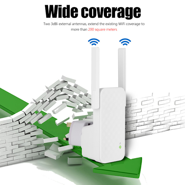 Universal trådløs WiFi Repeater Range Extender Signal Booster 300Mbps