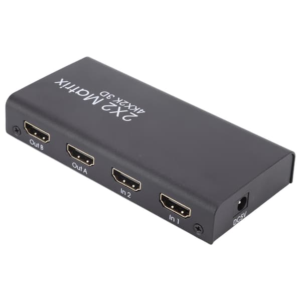 HD Multimedia Interface-växlare 2 in 2 Out 4K 30Hz Auto High Definition Multimedia Interface Selector Hub