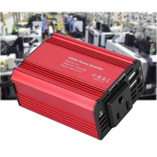 150W Dobbel USB DC12V til AC110V Strømforsyning Boost Step-up Konverter