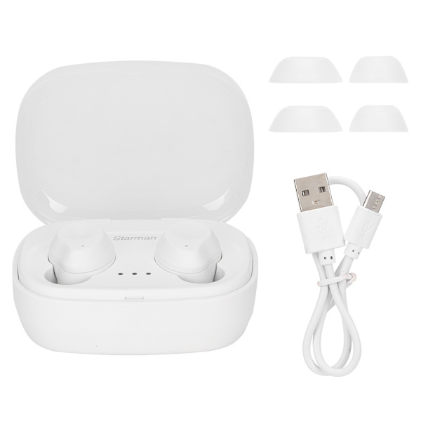 HiFuture Starman TWS Mini trådløse Bluetooth 5.0 hodesett Stereo Sports Earbuds Earphone (Hvit)