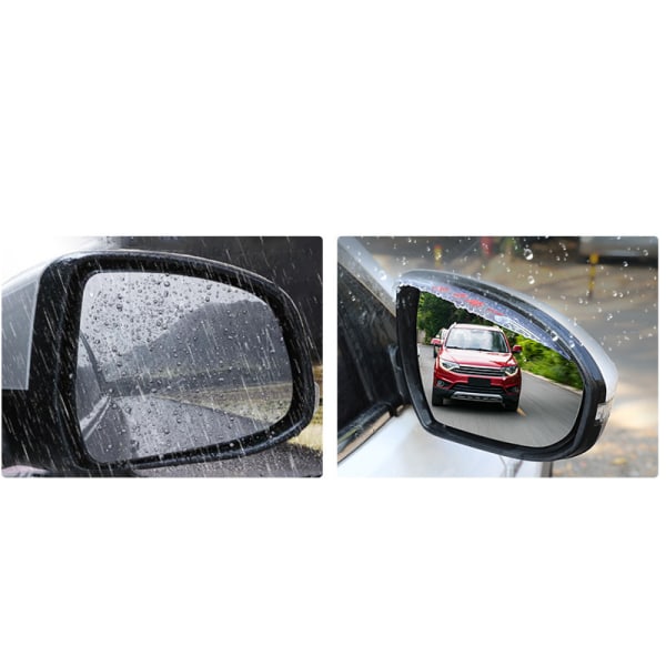 2 Pcs transparent Mirror Rain Visor Smoke Guard, Rear View Side Mirror Rain Eyebrow,  apply to Hyundai Motor TRear View Side Mirror Rain Eyebrow