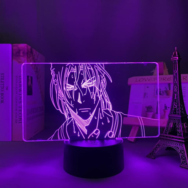 3D-lamppu Yövalo Illuusiolamppu Lapsille, Anime Kuroko's Basketball Atsushi Murasakibara 16 Väriä Vaihtuu Kaukosäätimellä, Lasten Makuuhuoneen Sisustus Jouluksi