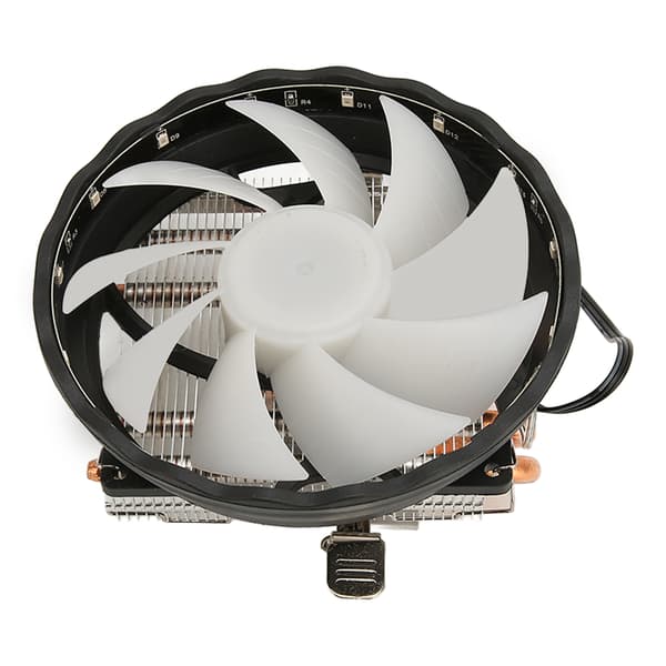 12cm CPU-køler 3pin-grænseflade Lav støj Stærk varmeafledning Computer CPU-køleventilator med RGB-lys
