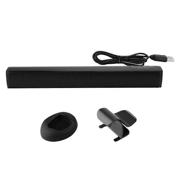 USB-spelardrivrutin Högtalare Soundbar Subwoofer Högtalare För PS4/Laptop/PC Svart