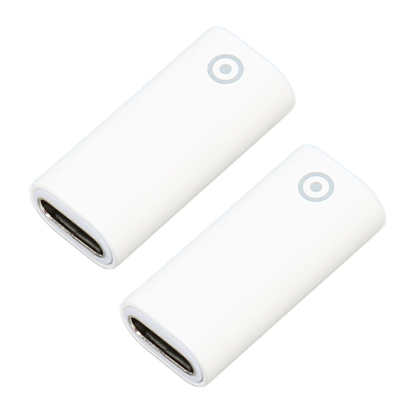 2 st laddningsadapter, liten kompakt stylus laddningsadapter ersättning för IOS Pencil typ C till för Lightning
