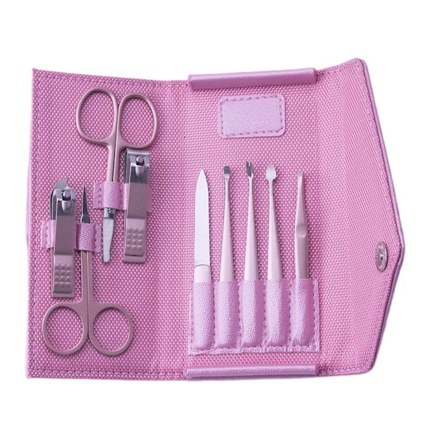 Nagelklippare Set, Rosa Skönhetssalong Verktyg Set, Dam Manikyr Verktyg Set