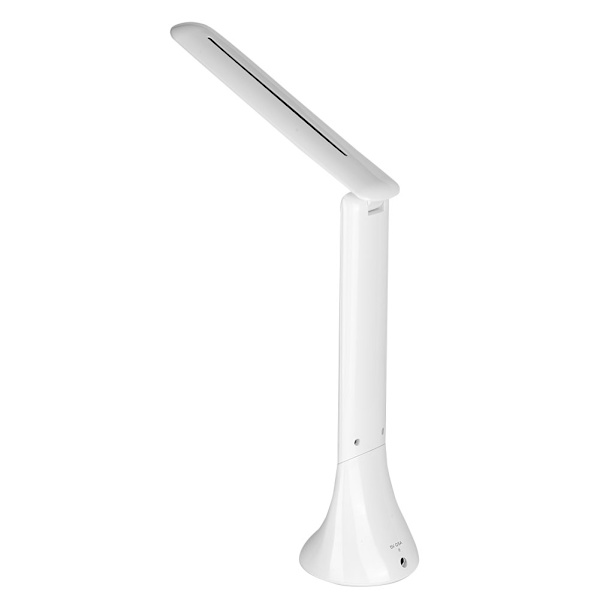 180° Foldbar LED-lampe 33% energibesparelse 3-trins lysstyrke LED-bordlampe til arbejde/studie - Hvid