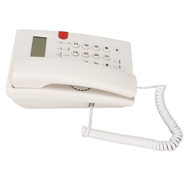 K010A‑1 Bordtelefon med ledning Professionel fastnettelefon til kontor, hotel, hjem, udenrigshandel, hvid