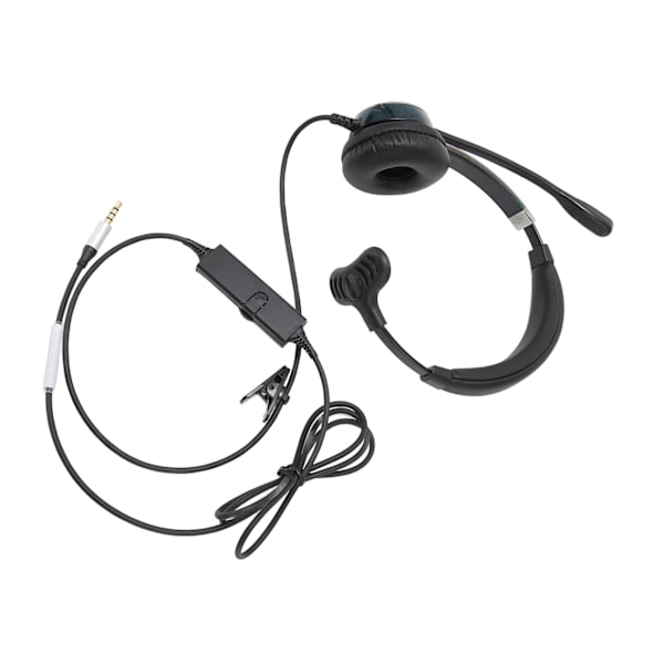 Puhelin Headset Professional Noise Canceling Single Ear Asiakaspalvelu Headset Call Center Business Office Single 3.5mm Interface