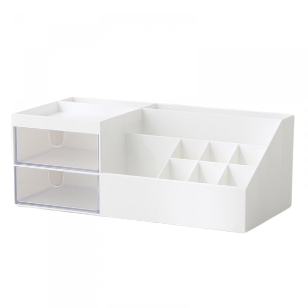 Makeup Organizer, Skrivebordsarrangør, Forfængelighedsarrangør, Kosmetisk Opbevaringsarrangør, Skrivebordsopbevaringsboks, Mini Skrivebordsopbevaring Til Kontoret