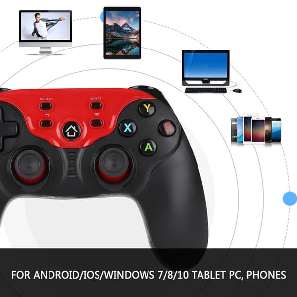 Puhelimen pidike Bluetooth-peliohjain Nopea vaste Bluetooth-peliohjain Androidille/iOS/Windowsille