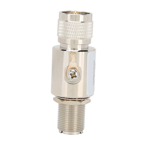 PL259‑M til PL259‑F Antenne Arrestor All Band Arrestor Beskyttelse DC‑1200MHz Overspenningsvern