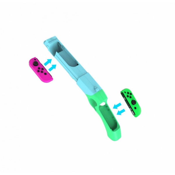 2 pakker ergonomiske skydespilhåndtag, der er kompatible med Switch Joy Con-controlleren