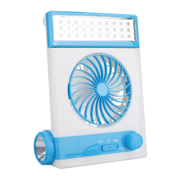 Student Dormitory LED Solar Light Fan Multifunctional Chargeable Table Lamp