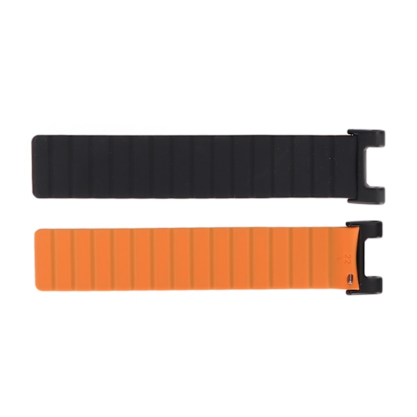 Smartwatch udskiftningsrem af silikone med magnetisk system til Amazfit Trex Trex Pro (sort orange)