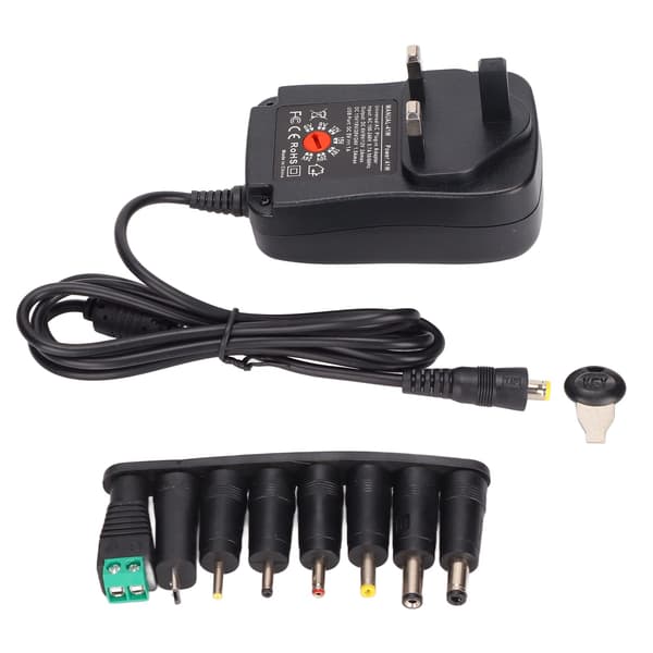 Strømadapter 41W spenningsregulering Multifunksjonell USB-grensesnitt Strømadapter 100‑240VUK-plugg