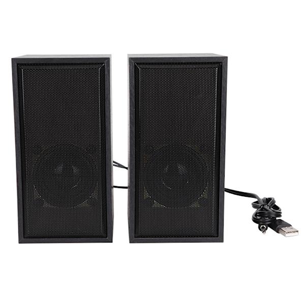 Stereo Multimedia Kolonne Jern Nett USB Desktop Bærbar PC Datamaskin Kablet Høytaler