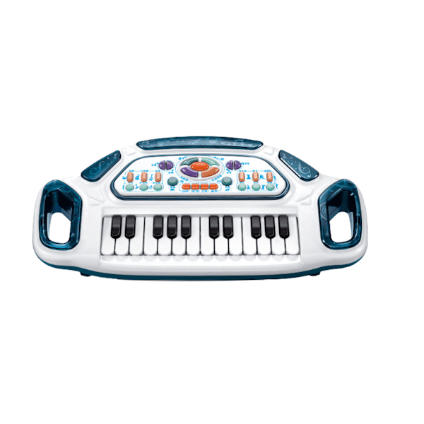 Bärbar barn piano elektronisk ljus musik tangentbord multifunktionell lärande piano för tidig utbildning