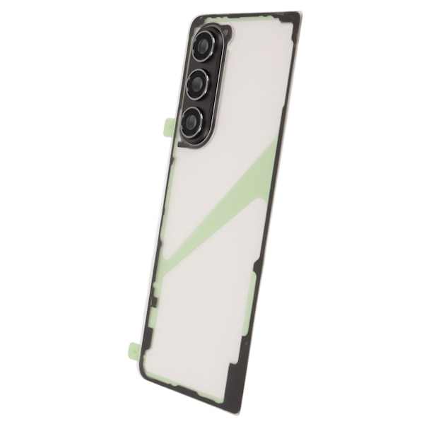 Galaxy Z Fold 5 5G F946:n läpinäkyvä takalasin vaihto, puhelimen takapaneelin kotelo, jossa kameran linssi, puhelinteline, korjaustyökalusarja, musta